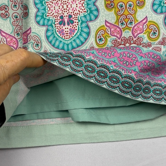 Talbots Womens Knee Length Pencil Skirt Elastic side Sz 14P Preppy Spring Resort - Picture 7 of 13